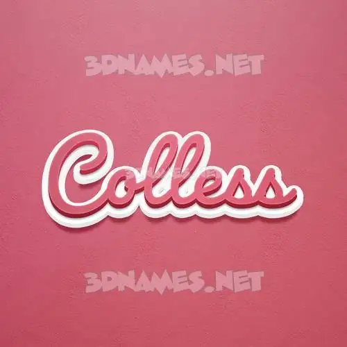 colless in Red Scribble style - 3D name wallpaper colless in Red Scribble style - 3D name wallpaper