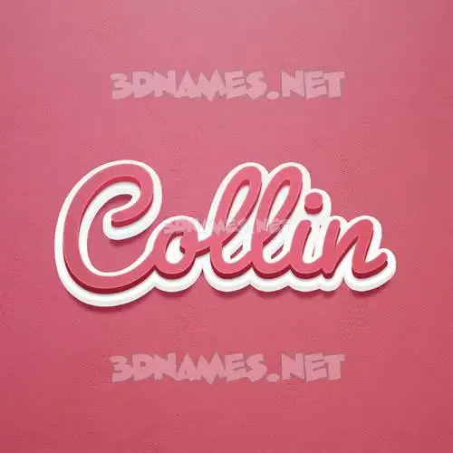 collin in Red Scribble style - 3D name wallpaper collin in Red Scribble style - 3D name wallpaper