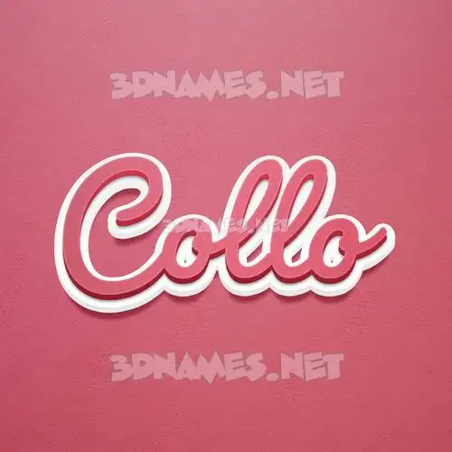 collo in Red Scribble style - 3D name wallpaper collo in Red Scribble style - 3D name wallpaper