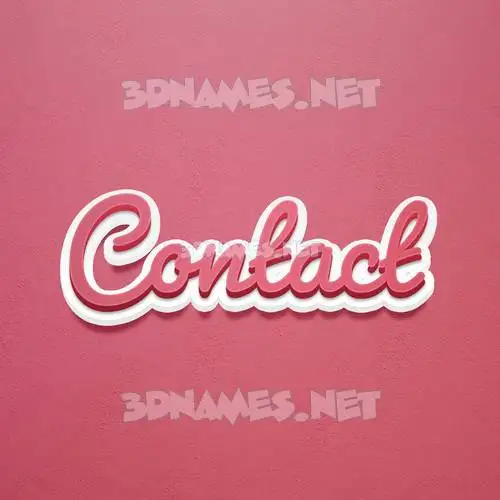 contact in Red Scribble style - 3D name wallpaper contact in Red Scribble style - 3D name wallpaper