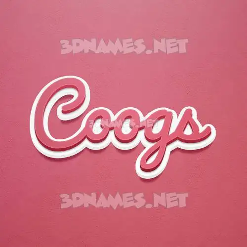 coogs in Red Scribble style - 3D name wallpaper coogs in Red Scribble style - 3D name wallpaper