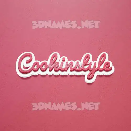 cookinstyle in Red Scribble style - 3D name wallpaper cookinstyle in Red Scribble style - 3D name wallpaper