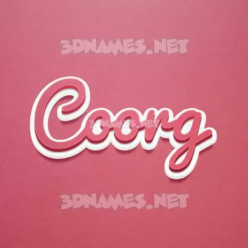 coorg in Red Scribble style - 3D name wallpaper coorg in Red Scribble style - 3D name wallpaper
