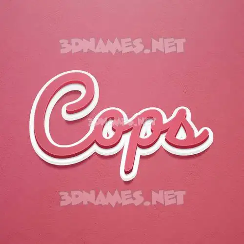 cops in Red Scribble style - 3D name wallpaper cops in Red Scribble style - 3D name wallpaper