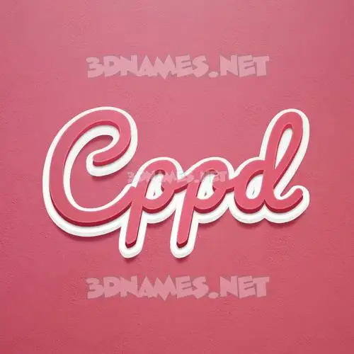 cppd in Red Scribble style - 3D name wallpaper cppd in Red Scribble style - 3D name wallpaper