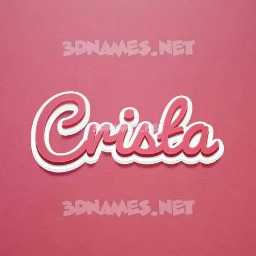 crista in Red Scribble style - 3D name wallpaper crista in Red Scribble style - 3D name wallpaper