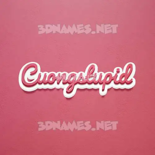 cuongstupid in Red Scribble style - 3D name wallpaper cuongstupid in Red Scribble style - 3D name wallpaper