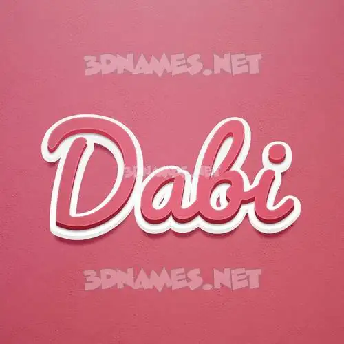 dabi in Red Scribble style - 3D name wallpaper dabi in Red Scribble style - 3D name wallpaper