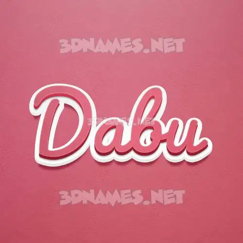 dabu in Red Scribble style - 3D name wallpaper dabu in Red Scribble style - 3D name wallpaper