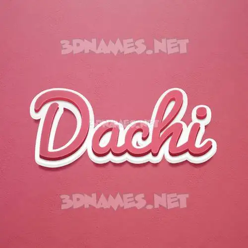dachi in Red Scribble style - 3D name wallpaper dachi in Red Scribble style - 3D name wallpaper