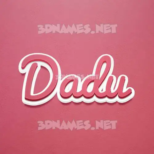 dadu in Red Scribble style - 3D name wallpaper dadu in Red Scribble style - 3D name wallpaper
