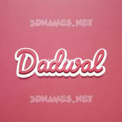 dadwal in Red Scribble style - 3D name wallpaper dadwal in Red Scribble style - 3D name wallpaper