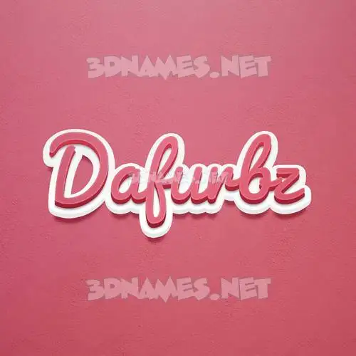 dafurbz in Red Scribble style - 3D name wallpaper dafurbz in Red Scribble style - 3D name wallpaper