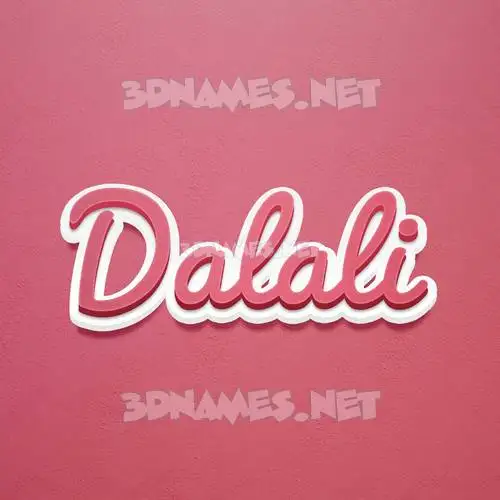dalali in Red Scribble style - 3D name wallpaper dalali in Red Scribble style - 3D name wallpaper