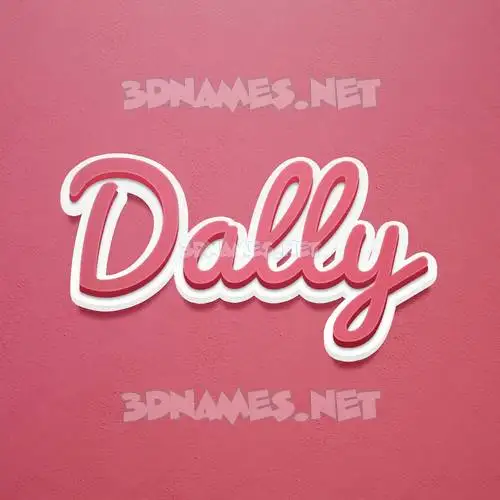 dally in Red Scribble style - 3D name wallpaper dally in Red Scribble style - 3D name wallpaper