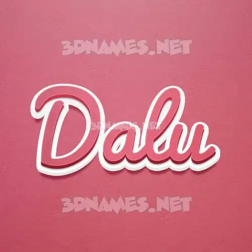 dalu in Red Scribble style - 3D name wallpaper dalu in Red Scribble style - 3D name wallpaper