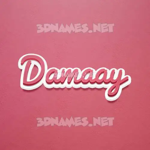 damaay in Red Scribble style - 3D name wallpaper damaay in Red Scribble style - 3D name wallpaper