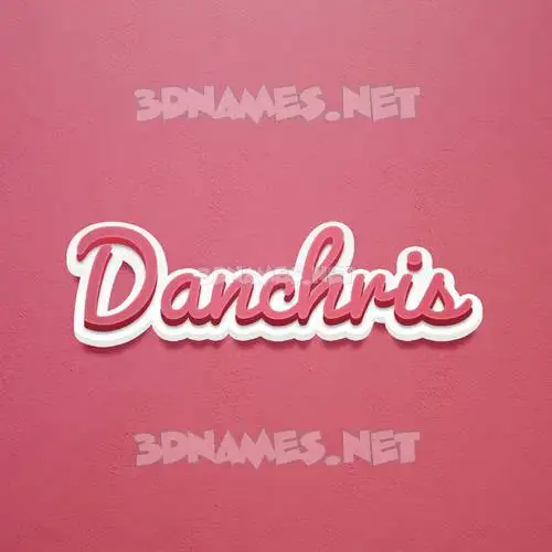 danchris in Red Scribble style - 3D name wallpaper danchris in Red Scribble style - 3D name wallpaper