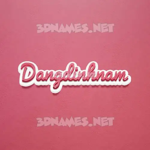 dangdinhnam in Red Scribble style - 3D name wallpaper dangdinhnam in Red Scribble style - 3D name wallpaper