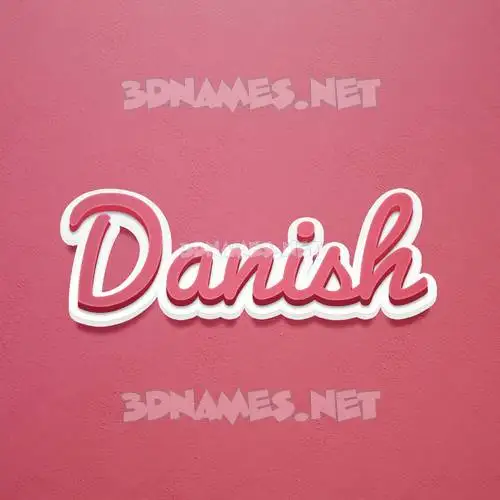 danish in Red Scribble style - 3D name wallpaper danish in Red Scribble style - 3D name wallpaper