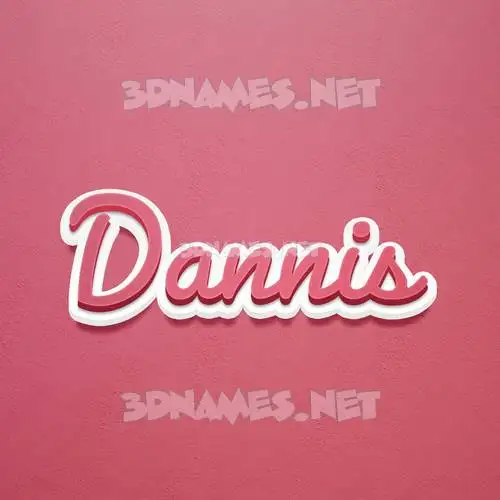 dannis in Red Scribble style - 3D name wallpaper dannis in Red Scribble style - 3D name wallpaper