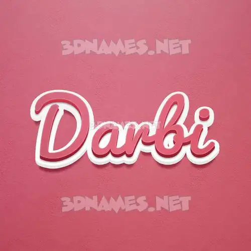 darbi in Red Scribble style - 3D name wallpaper darbi in Red Scribble style - 3D name wallpaper