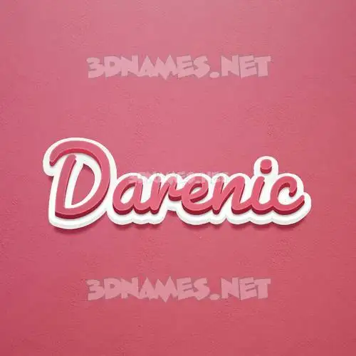 darenic in Red Scribble style - 3D name wallpaper darenic in Red Scribble style - 3D name wallpaper