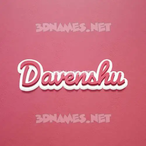 davenshu in Red Scribble style - 3D name wallpaper davenshu in Red Scribble style - 3D name wallpaper
