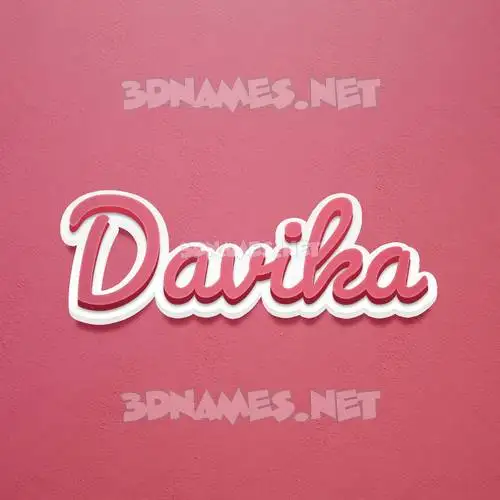 davika in Red Scribble style - 3D name wallpaper davika in Red Scribble style - 3D name wallpaper