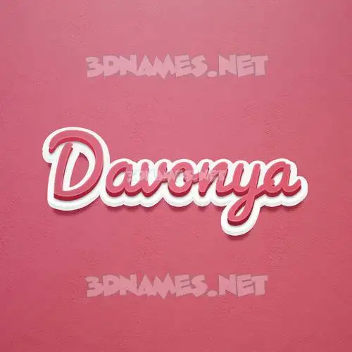 davonya in Red Scribble style - 3D name wallpaper davonya in Red Scribble style - 3D name wallpaper