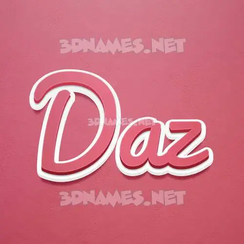 daz in Red Scribble style - 3D name wallpaper daz in Red Scribble style - 3D name wallpaper