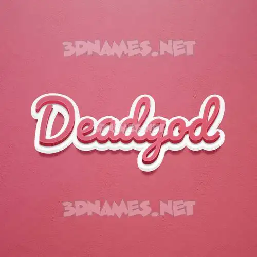 deadgod in Red Scribble style - 3D name wallpaper deadgod in Red Scribble style - 3D name wallpaper