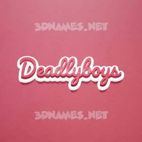 deadlyboys in Red Scribble style - 3D name wallpaper deadlyboys in Red Scribble style - 3D name wallpaper