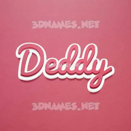 deddy in Red Scribble style - 3D name wallpaper deddy in Red Scribble style - 3D name wallpaper