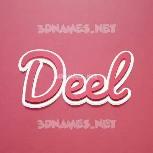 deel in Red Scribble style - 3D name wallpaper deel in Red Scribble style - 3D name wallpaper
