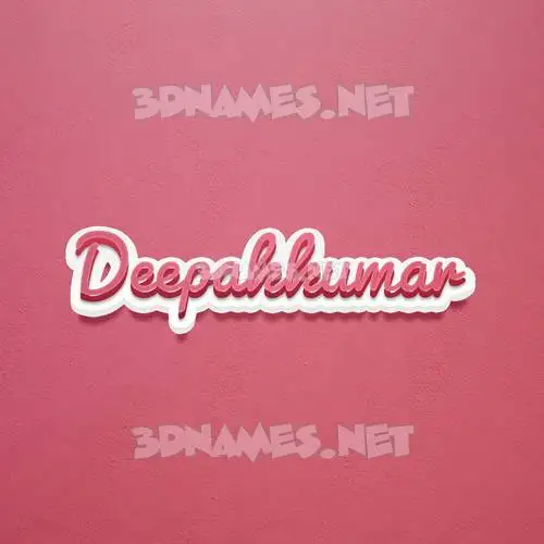 deepakkumar in Red Scribble style - 3D name wallpaper