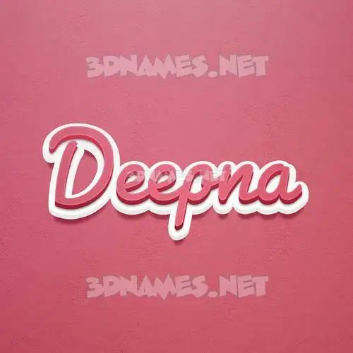 deepna in Red Scribble style - 3D name wallpaper