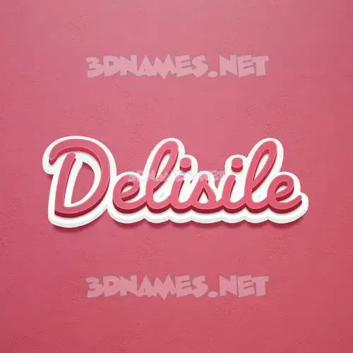delisile in Red Scribble style - 3D name wallpaper delisile in Red Scribble style - 3D name wallpaper