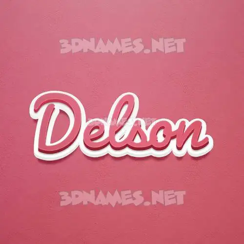 delson in Red Scribble style - 3D name wallpaper delson in Red Scribble style - 3D name wallpaper