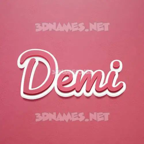 demi in Red Scribble style - 3D name wallpaper demi in Red Scribble style - 3D name wallpaper