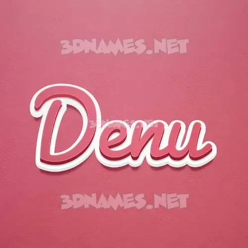 denu in Red Scribble style - 3D name wallpaper denu in Red Scribble style - 3D name wallpaper