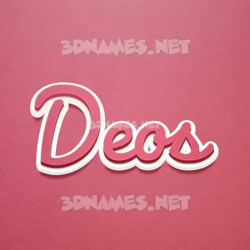 deos in Red Scribble style - 3D name wallpaper deos in Red Scribble style - 3D name wallpaper