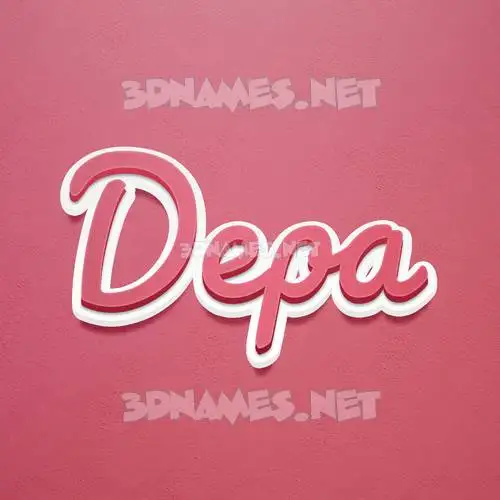 depa in Red Scribble style - 3D name wallpaper depa in Red Scribble style - 3D name wallpaper