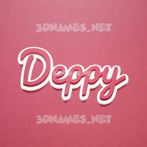 deppy in Red Scribble style - 3D name wallpaper deppy in Red Scribble style - 3D name wallpaper
