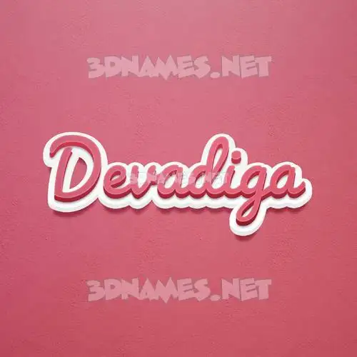 devadiga in Red Scribble style - 3D name wallpaper devadiga in Red Scribble style - 3D name wallpaper