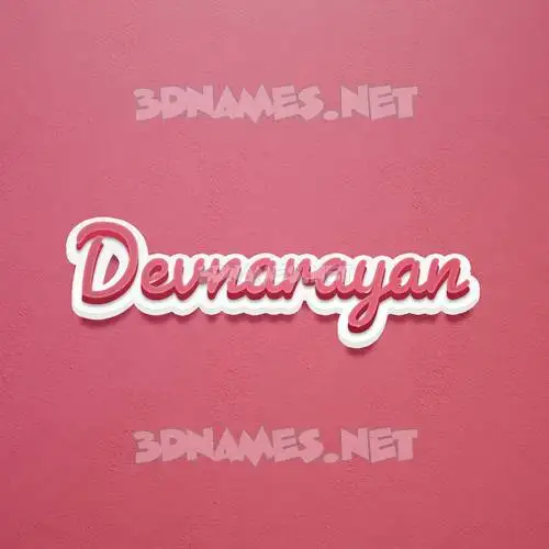 devnarayan in Red Scribble style - 3D name wallpaper