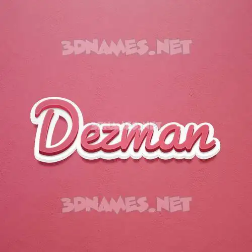 dezman in Red Scribble style - 3D name wallpaper dezman in Red Scribble style - 3D name wallpaper
