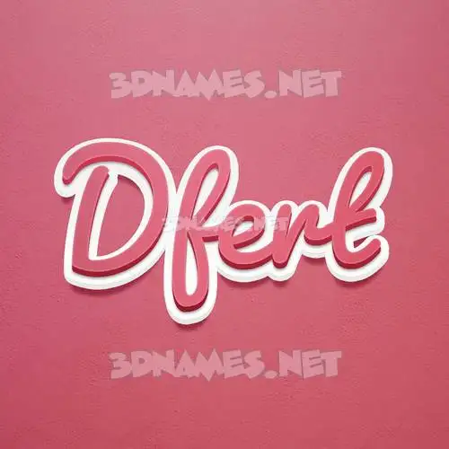 dfert in Red Scribble style - 3D name wallpaper dfert in Red Scribble style - 3D name wallpaper
