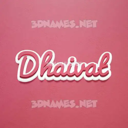 dhaivat in Red Scribble style - 3D name wallpaper dhaivat in Red Scribble style - 3D name wallpaper