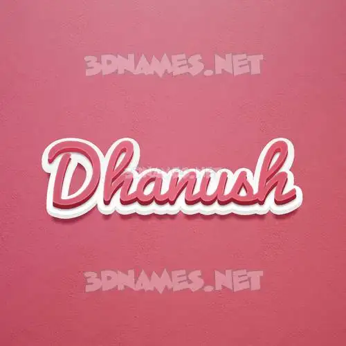dhanush in Red Scribble style - 3D name wallpaper dhanush in Red Scribble style - 3D name wallpaper